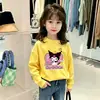 Tops de Algodón Puro con Estampado de Dibujos Animados para Niñas Pequeñas, Tendencia Otoño 2026 Nuevas Prendas de Manga Larga para Bebés Niñas