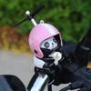Panda Bicicleta Enfeites Capacete Motocicleta Elétrica Pato Amarelo Bonito Quebrando Pato Decorações Pequeno Pingente Acessórios