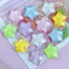 Brillo Fino Transparente Colorido Estrella de Cinco Puntas Accesorios de Resina DIY Funda de Teléfono Móvil Pasador Pegatina para Vaso de Agua Hebilla de Zapato Accesorios Estrella