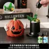 Adorno de piedra aromática difusora con forma de calabaza divertida, piedra aromática de cristal para uso doméstico, cristal de fragancia interior sin llama, de larga duración