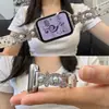 Correa de reloj compatible con Xiaomi Mi Band 10 Pro, 8 Pro, Redmi 654, pulsera para mujer con doble cuenta de pez de diamantes brillantes