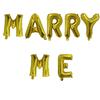Set de Globos de Película de Aluminio con Letras de 16 pulgadas Marry Me MARRY ME Boda Boda Habitación Boda Fiesta Decoración Globo