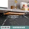 Armário de Parede de Cozinha Suporte Pendurado para Tampas de Panela Organizador Suporte de Armazenamento Multiuso Suporte de Armazenamento para Tábua de Corte Cabide Divisor de Armário