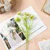Estilo Pastoral 5 Cabezas Hierba Negra Flor Artificial Tela de Seda Planta Verde Accesorio Decorativo Fotografía Mesa Arreglo Estilo Nórdico