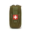 Novo kit de primeiros socorros tático multifuncional portátil transfronteiriço para caminhadas ao ar livre e uso de emergência no carro, bolsa de armazenamento resistente ao desgaste e à prova d'água