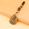 Chaveiro de latão do guardião do zodíaco, pingente de chave de carro Benmingfo do zodíaco de cobre puro, atacado Bodhi