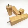 Mesa de centro para sofá de madera maciza, patas para muebles de cama, estilo nórdico, cónicas oblicuas con patas cuadradas, directo de fábrica