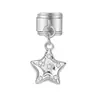 Pulsera con Colgante de Collar para Módulo Cruzado, Colgante de Pulsera Estilo Italiano con Lazo y Estrella, Adornos, Accesorios