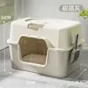 Caixa de Areia para Gatos Extra Grande Anti-Respingo e Anti-Odor Totalmente Fechada Banheiro para Gatos Caixa de Areia para Filhotes com Tampa Flip-Top Suprimentos para Pets Atacado