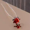 AliExpress Hot Sale Liga Diamante-incrustado Rosa Flor Cabelo Garfo Noiva Cabelo U-shaped Hairpin Flor Hairpin Headwear