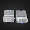 Caja de Almacenamiento de Plástico Transparente Rectangular Compartimentada Pp5 con Tapa para Herramientas de Ferretería, Manualidades con Cuentas y Exhibición de Equipo de Pesca