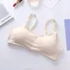 Top de Pecho para Niña Período de Desarrollo Estudiantil Chaleco de Algodón sin Tirantes Tirante Pequeño sin Aros con Almohadilla para el Pecho Ropa Interior Venta al por Mayor