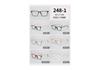 Montura de gafas TR90 ultraligera para estudiantes, moda, suministro transfronterizo, duradera con metal, CP, propionato, patilla, pie 248-1