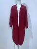 Cardigan de Tricô Novo para Outono e Inverno de 2026, Comércio Exterior Transfronteiriço, Cardigan Suéter com Bolso de Aba Frontal, Estilo Europeu e Americano, para Mulheres