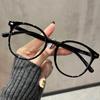 Nuevas Gafas Negras con Marco Degradado, Ultraligeras, Anti Luz Azul, Cara Sencilla para Mujer, Gama Alta, Se Pueden Equipar con Lentes de Miopía de Prescripción, Monturas Planas para Hombre