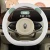 XH Transfronterizo F34 Oreja de Oso Piel Nappa Cubierta para Volante de Coche Venta al por Mayor Nuevo Lindo Dibujos Animados Accesorios de Interior