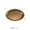 Plato Redondo de Acero Inoxidable Retro Plato Comercial para Comida Occidental Plato Plano Plato para Barbacoa Estilo Industrial Plato para Snacks de Restaurante Bandeja Plana