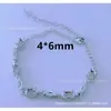 Plata S925 Soporte Vacío Pulsera de Cobre Blanco Puro Soporte Vacío Chapado en Platino Procesamiento de Incrustación de Piedras Preciosas Fábrica DIY Leidezhu
