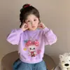 Camiseta de Manga Larga para Niña, Nueva y Bonita, para Primavera y Otoño 2025, Sudadera con Estampado de Dibujos Animados para Niños
