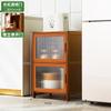 Pequeño aparador de cocina para apartamentos pequeños, estante de almacenamiento multicapa, gabinete de almacenamiento multifuncional, solución de almacenamiento de pie
