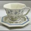 Juego de Taza y Platillo de Café de Cerámica Lujo Ligero Diseño de Nicho Tazas para el Té de la Tarde Hogareño Regalos Prácticos para Mudanzas Souvenir