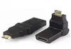 Adaptador HDMI macho a HDMI hembra MinI MinI 180 grados 360 grados giratorio Adaptador HDMI chapado en oro