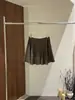 [Kaipu] Falda Corta de Otoño Francesa de Trece Líneas con Gamuza Nebulosa, Abertura y Corte Diagonal, Falda de Moda para Mujer BQA6178