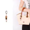 Colgante de Bolso con Cuentas de Madera, Accesorio Decorativo Colgante Hecho a Mano, Adecuado para Ir al Campus y Uso Diario, Decoración Simple para Mochila