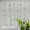 Cortina de Contas de Cristal para Casamento Acrílico Corrente de Contas Cortina de Fio Divisória de Contas Guia de Corredor de Casamento Decoração de Teto de Palco Fio de Contas de Cristal
