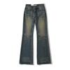 Pantalones acampanados micro acampanados retro americanos desgastados para mujer otoño 2023 sexy chica hot cintura baja adelgazantes rectos pantalones vaqueros