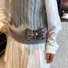 Bolso Acrílico Transfronterizo Nuevo 2025 con Diseño de Flor de Perla Brillante, Mini Bolso de Moño, Bolso para Labial, Bolso Cruzado