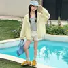 Chaqueta ligera de niña verano 2026 nuevo modelo, top protector solar suelto de secado rápido estilo coreano para niños, top moderno de seda helada para niños mayores