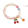 Pulsera de Joyería de Nuevo Estilo, Joyería de Cuentas de Cristal Estilo Coreano, Pareja, Estudiante, Pulsera Infantil, Joyería para Niñas al por Mayor