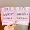 Accesorios y Joyería de Alta Gama para Niñas Uñas Portables Lindas Dulces Joyería para Manos Pegatinas de Dibujos Animados Puntas de Uñas Regalos