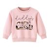 Sudadera Infantil Estampada Rosa de Cuello Redondo y Manga Larga Transfronteriza Pantalón Casual de Camuflaje Traje Nuevo Conjunto de Dos Piezas