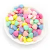 Cuentas Sueltas de Mariposa Acrílica Mixtas de 50 g, Cuentas Redondas, Forma de Corazón, Creativas para Pulsera DIY, Collar, Cuentas de Color Macarrón