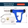 Pistola de enchimento de medicamentos veterinários, porco, gado e ovelhas, alimentador de medicamentos contínuo ajustável para injeção de vacina, dispositivo de administração oral de medicamentos para animais