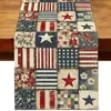 Mantel de Lino Transfronterizo Temu Amazon con Estampado del Día de la Independencia, Vintage, Duradero, Estilo Europeo y Americano, para Mesa de Sala de Estar y Comedor del Hogar