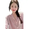 Talla Extra Estilo Perezoso Delgado Manga Larga Mujer Holgado Moda Cubierta Sensación Relajada Top