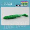 Isca macia competitiva Big T-Tail, minhoca macia, isca Luya, robalo preto, anzol de chumbo para peixe mandarim, isca macia para pesca marítima Luya Black Pit