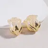 Joias Estilo Coreano Liga de Metal Galvanoplastia Pingente de Rosa Retrô Pacote de Materiais para Brincos Colar Pulseira DIY Feito à Mão