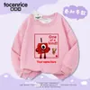 Roupa Estilo Blocos de Montar Digital para Meninos e Meninas, Nova Coleção Primavera, Outono e Inverno 2025, Moletom Infantil Estiloso com Fleece, Blusa Versátil da Moda