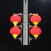 Linterna de Acrílico Impermeable para Exteriores Protección Solar Proyecto de Año Nuevo Iluminación Decorativa de Vista Callejera Linterna Roja Linterna Soplada