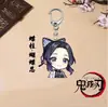 Llavero de Merchandising del Anime Demon Slayer Nezuko, Pilar del Amor, Pilar de la Niebla Llavero Colgante de Acrílico Transparente