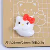 Desenho Halloween Miau Miau Fofo Acessórios DIY Feitos à Mão Kit de Material para Grampo de Cabelo com Cola de Creme e Peças Pequenas de Resina