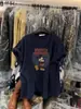 Camiseta de Manga Corta con Estampado de Mickey de Dibujos Animados Juvenil Versátil Holgada Nueva de Verano 2025 Dongdaemun Coreano Top para Mujer