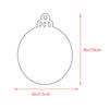 Exclusivo transfronteiriço para decoração de festival de Natal listagem de embrião redondo de acrílico transparente disco etiqueta em branco para árvore de Natal
