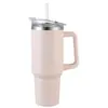 Nueva Taza para Coche de 40 oz Acero Inoxidable 304 Portátil para Exteriores de Gran Capacidad con Asa y Popote Taza para Hielo Se Puede Personalizar