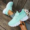 Novos Sapatos Casuais Femininos, Cabedal em Fly-Knit, Tênis de Corrida Tendência Estilo Coreano Tamanho Grande, Sapatos Casuais Temu