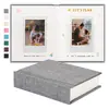 Álbum de fotos de tapa dura de lino liso más vendido transfronterizo libro de almacenamiento de papel fotográfico instax mini de 3 pulgadas tarjeta fotográfica de ídolo